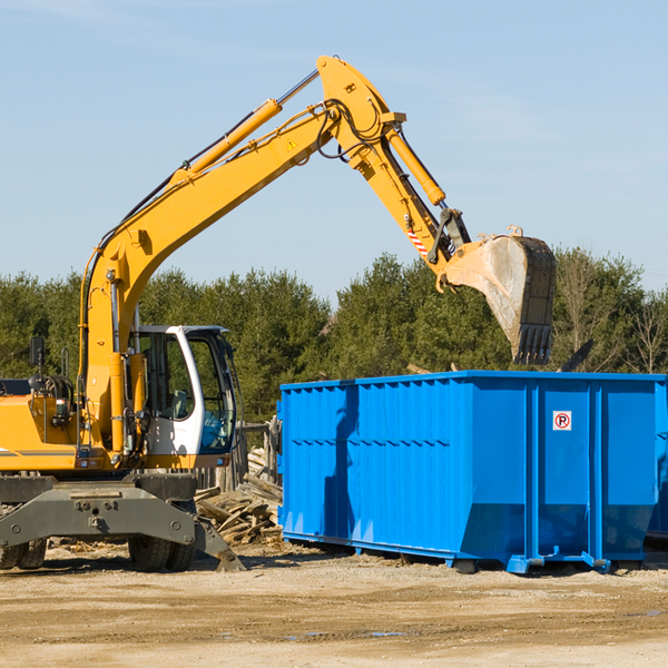 are there any restrictions on where a residential dumpster can be placed in Newton County